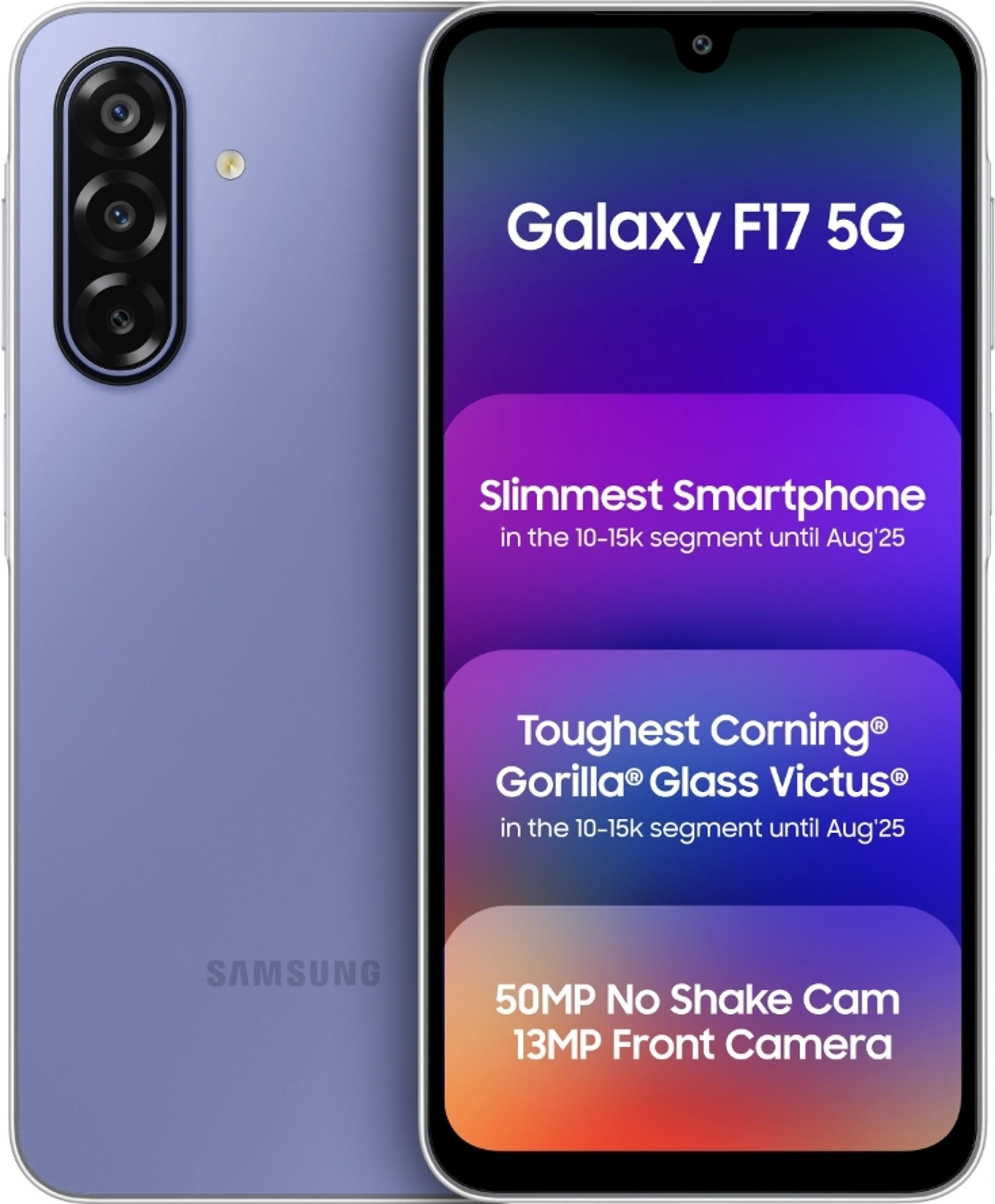 Samsung Galaxy F17 5G (Violet Pop, 128 GB) (4 GB RAM)