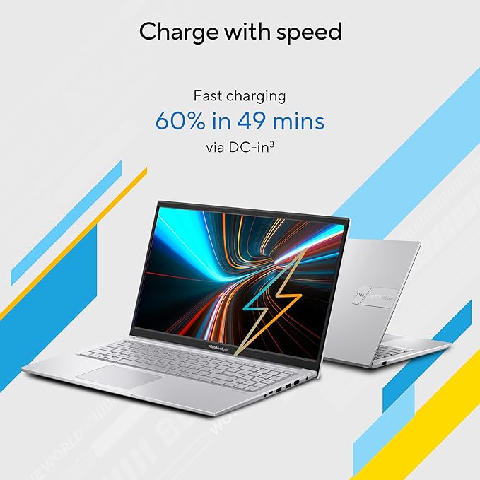 ASUS Vivobook 15 (2026),Intel Core 3 100U (i3-14th Gen), Intel iGPU, 8GB/512GB,FHD,15.6"(39.6 cm),Windows 11,M365 Basic(1 Year)* Office 2024,Cool Silver,1.7 Kg, X1504VAP-BQ1321WS,Thin & Light Laptop