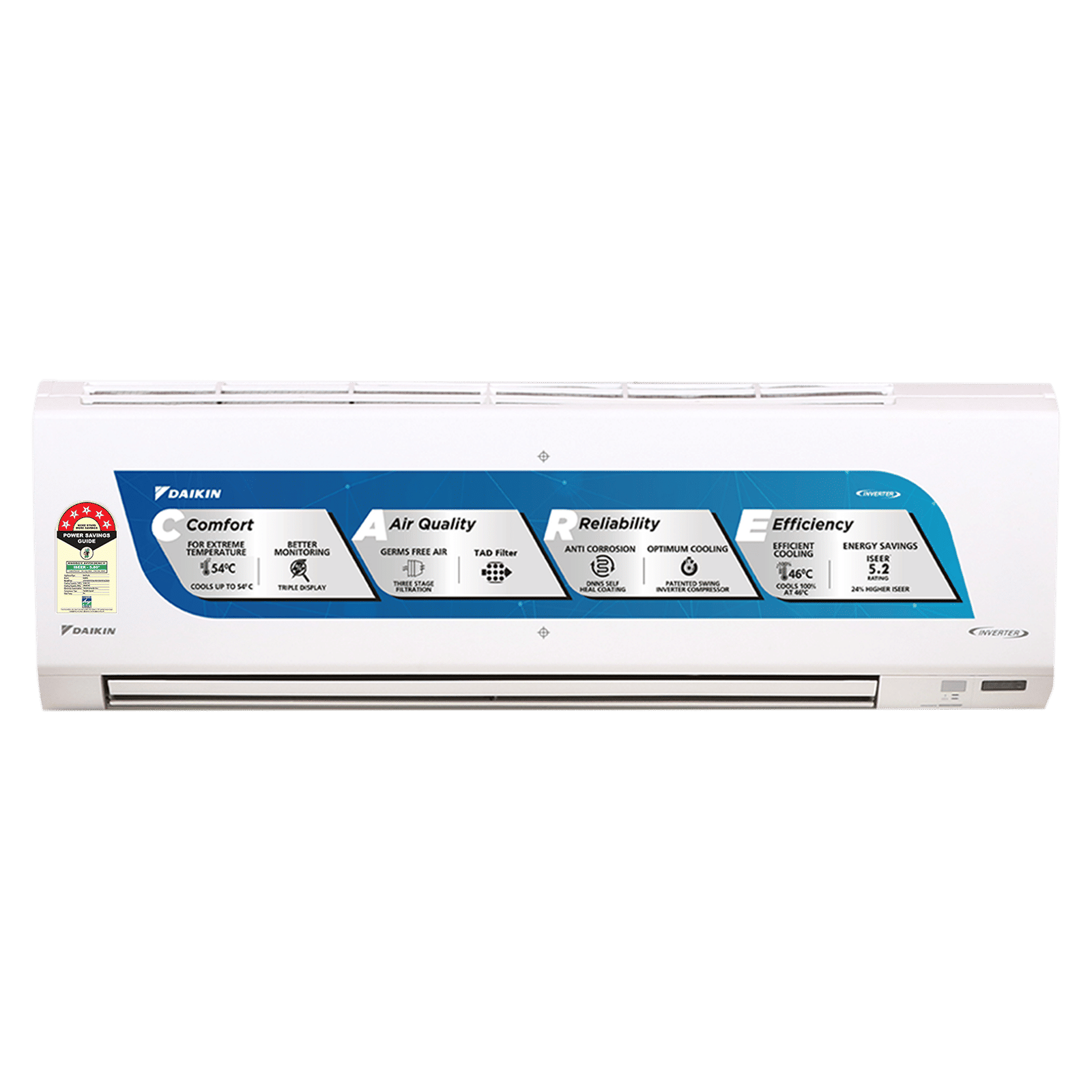 Daikin Premium Series 1.5 Ton 5 Star Inverter Split AC (2024 Model, Copper Condenser, PM 2.5 Filter, ATKM50UV16VA)