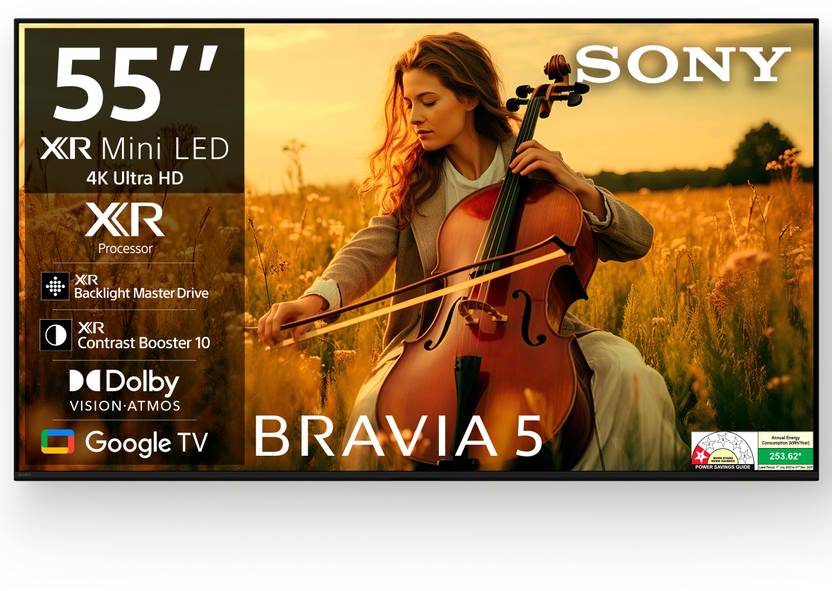 Sony BRAVIA 5 55-inch Mini LED 4K Ultra HD Google TV